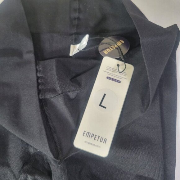 Empetua High-waisted Black Tearproof Shaping Tights Shapewear Size L #31048 - Picture 2 of 3